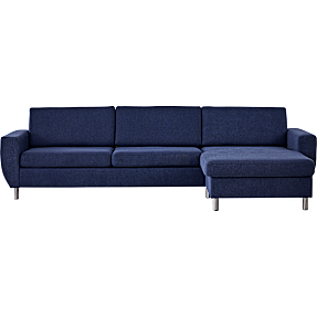 Urban 3D XL vendbar sofa med chaiselong - blå