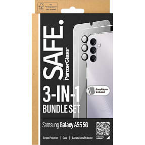 PanzerGlass 3-i-1 skærmbeskyttelse Samsung Galaxy NEW A55 5G