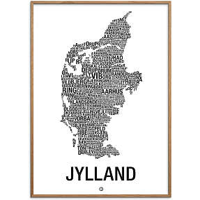 Jylland, byer - 70x100 cm