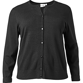 VRS dame cardigan str. 52 - sort