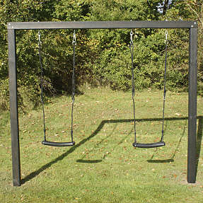 Gyngestativ Alma med 2 gynger - sort
