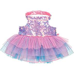 Build-A-Bear halterneck kjole med pailleter