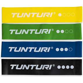Tunturi træningselastik sæt - 4 forskellige elastikker