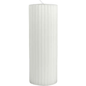 Windsor rillet bloklys 5,8x16 - Hvid
