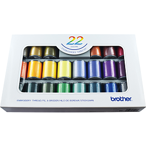 Brother SKiTCH PP1 broderitråd - 22 farver