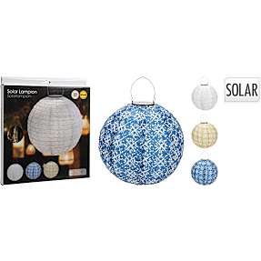 Gitte solarlampe Ø:30 cm - assorteret