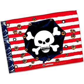 Liontouch pirat flag - rød/hvid