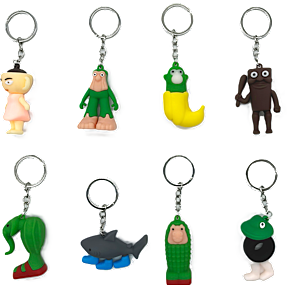 Brainrot nøglering- flere varianter - assorteret