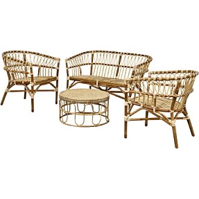 Harvey loungesæt med 2 stole+bord - rattan
