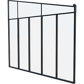 Feria sidevæg 4 meter - grå