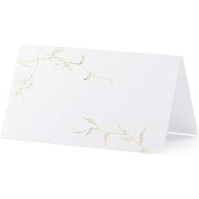 Bordkort grene 9,5x5,5 cm - guldfarvet