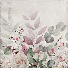 Mønstrede servietter 33x33 cm 20-pak