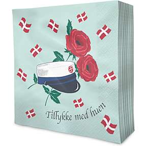 Windsor mønstrede servietter 33x33 cm 20-pak