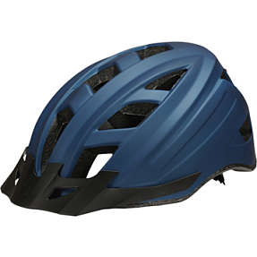 CSI cykelhjelm med lys - mat blå