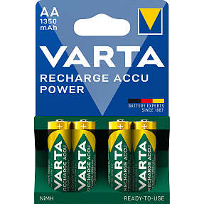 Varta Recharge Accu Power 4-pak AA 1350mAh genopladelige batterier