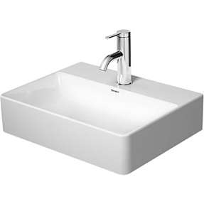 Duravit DuraSquare vask 450x350mm. Uden overløb med hanehul