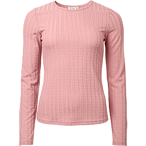 VRS dame pointelle top str. L - rosa