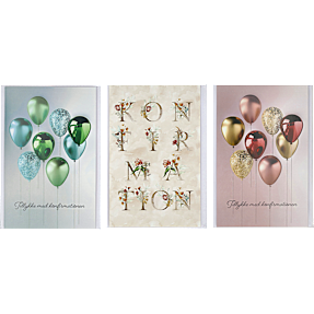 Kort med kuvert - konfirmation - flere varianter - assorteret