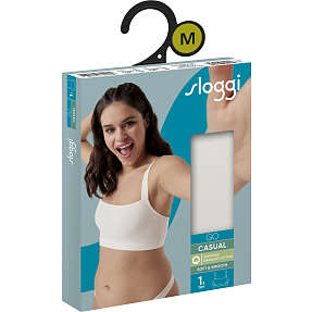 Sloggi dame top str. M - hvid