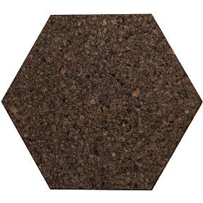 Akustisk heksagonal kork - mørk