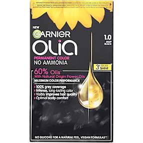 Permanent hårfarve 1.0 Deep Black m. blomsterolie u. ammoniak