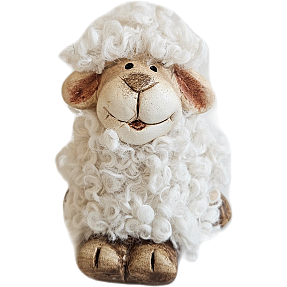 Påskefigur får 7 cm - flere varianter - assorteret