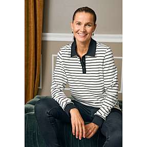 VRS dame polo sweattrøje str. XL - sort