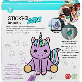 Sticker Art klistermærke til vinduer - flere varianter - assorteret