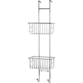 Husstål brusehylde til bruseniche