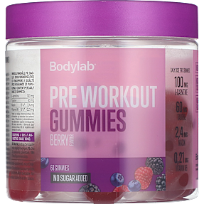 Pre workout-vingummier m. bærsmag