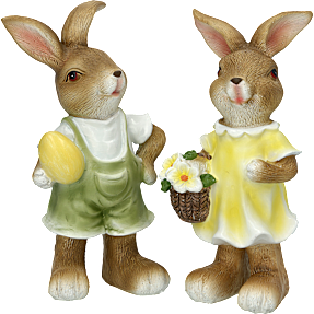 Kanin 17 cm - flere varianter - assorteret