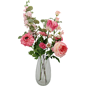 Kunstig buket - pink