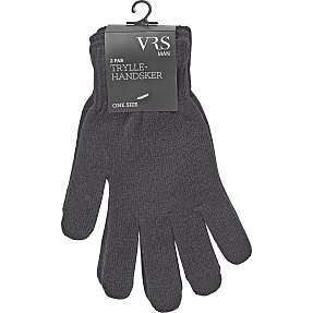 VRS herre 2-pak tryllehandsker str. onesize - sort/sort