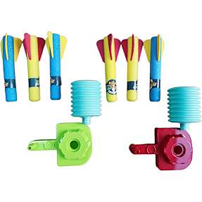 Raketter med affyringsrampe - flere varianter - assorteret