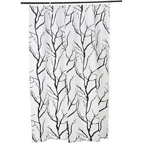DEBEL badeforhæng med træ motiver