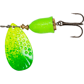 Kinetic gekko 8 g spinner - gul/grøn