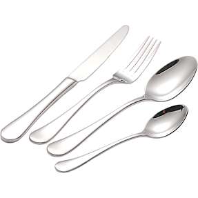 Køkkenchef bestiksæt 24 dele - blank