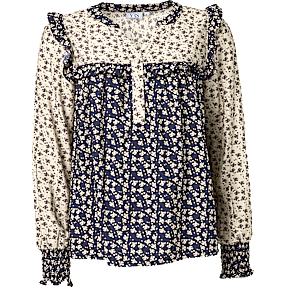 VRS dame bluse str. XL - multifarvet