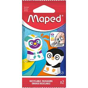 Maped viskelæder 2-pak - assorteret