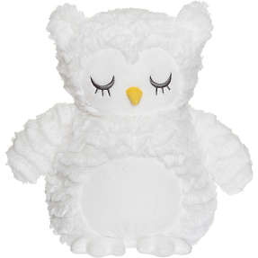 Teddykompaniet varmebamse ugle 35 cm - hvid