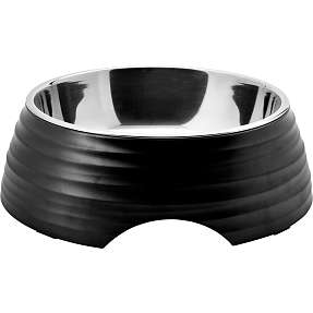 Hundeskål 0,35 liter - sort