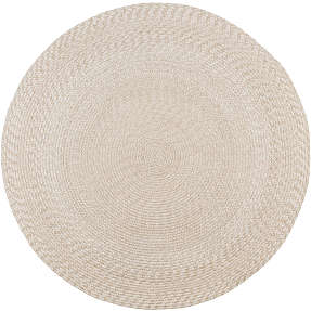 Menorca rundt gulvtæppe - sandfarvet