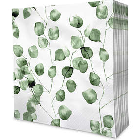 Mønstrede servietter 33x33 cm 20-pak