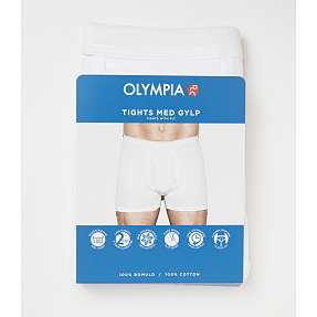 Olympia herre tights str. XL - hvid