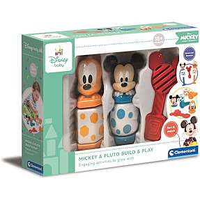 Clementoni Mickey & Pluto - Build & Play byggelegetøj