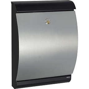 ME-FA postkasse model Puffer 300 - sort galvaniseret