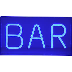 Bar neonskilt - blå