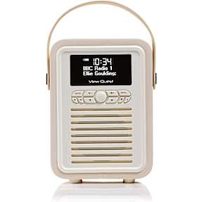 VQ Retro Mini DAB+/FM m. Bluetooth radio - creme