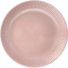 Relief frokosttallerken - rosa (Ø: 22 cm)