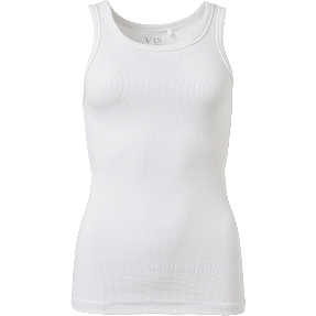 VRS dame basis tanktop str. S - hvid